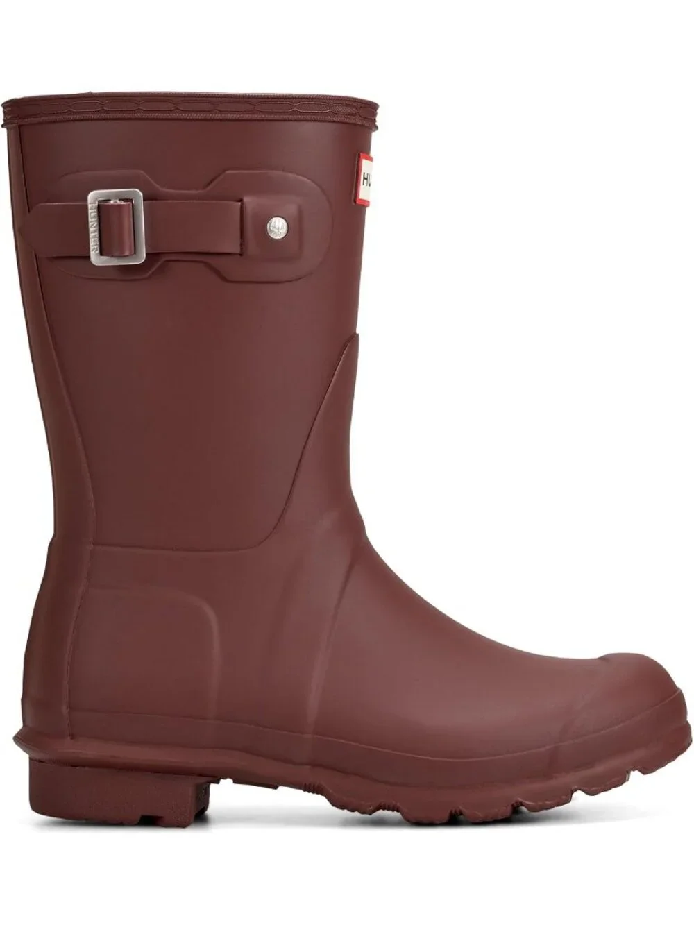 Women's Dark Purple Original Short Mid Calf Cushioned Waterproof Rain Boots